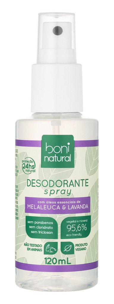 Boni Natural Desodorante Spray Melaleuca E Lavanda
