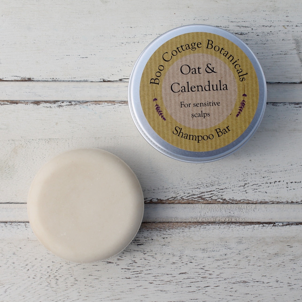 Boo Cottage Botanicals Oat & Calendula Shampoo Bar For Sensitive Scalp