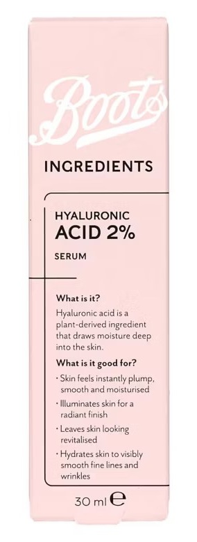 Boots Ingredients Hyaluronic Acid Serum 2%