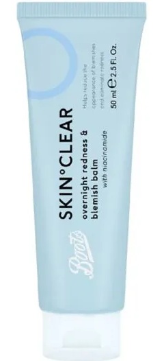 Boots Skin Clear Overnight & Redness Blemish Balm With Niacinamide