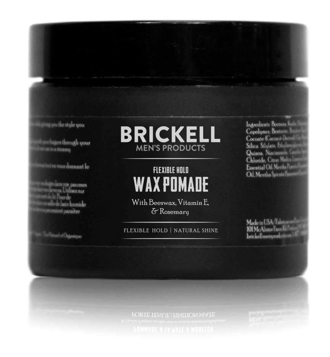 Brickell Men's Products Flexible Hold Wax Pomade For Men