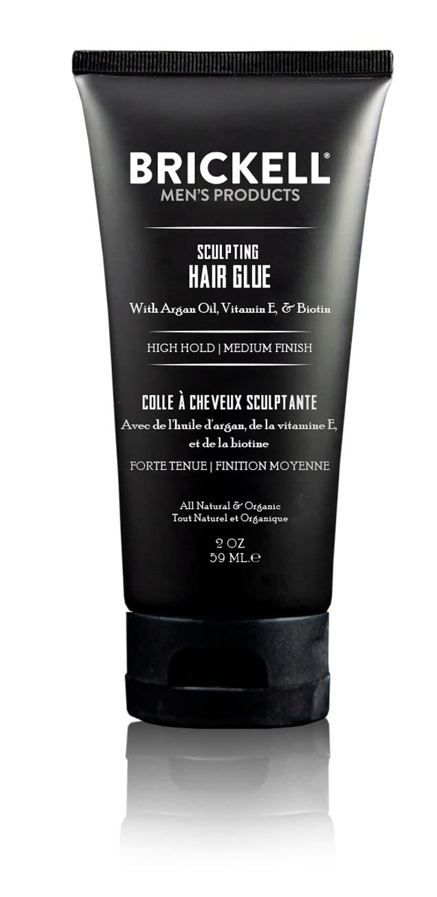 Brickell Men's Products Sculpting Hair Glue For Men