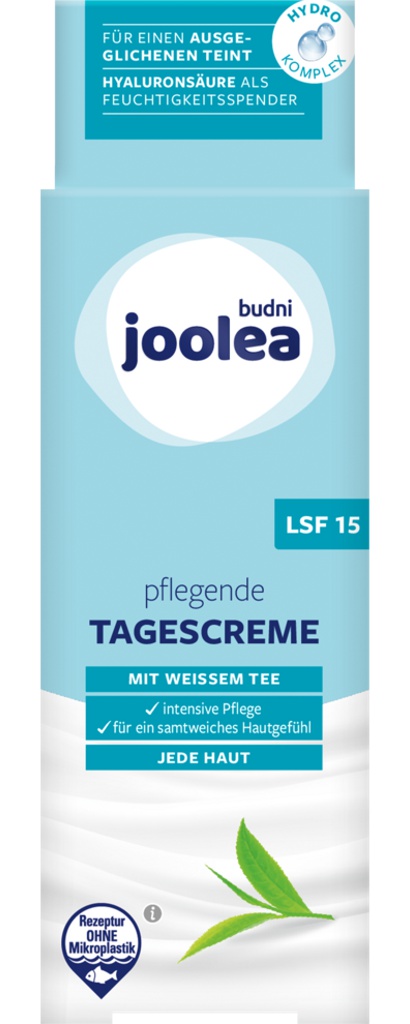 Budni Joolea Pflegende Tagescreme Mit Weißem Tee Normale Haut Lsf 15