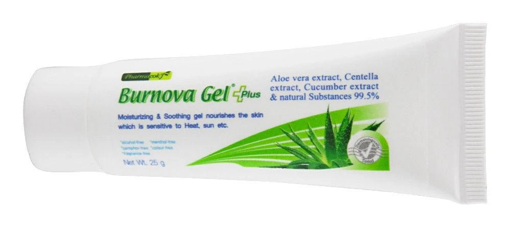 Burnova Gel Plus Aloe Vera Extract, Cucumber Extract & Natural Substances