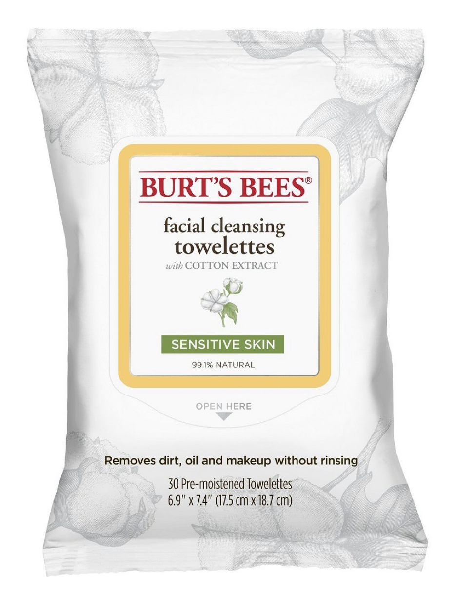 Burt's Bees Cotton Extract Sensitive Facial Cleansing Towlettes