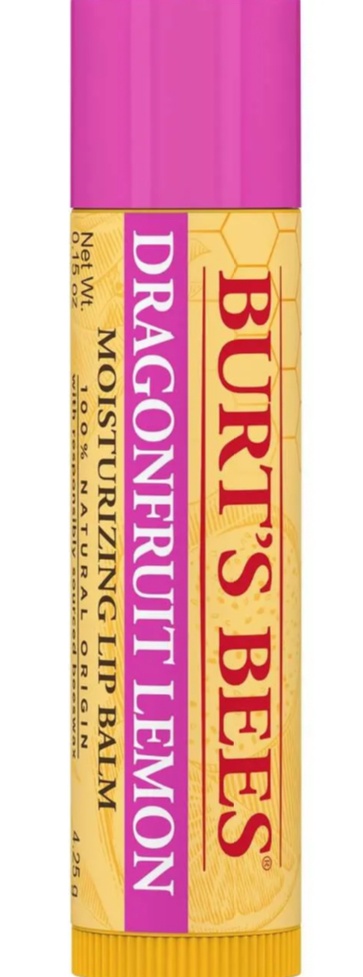 Burt's Bees In Full Bloom Dragonfruit Lemon Moisturizing Lip Balm