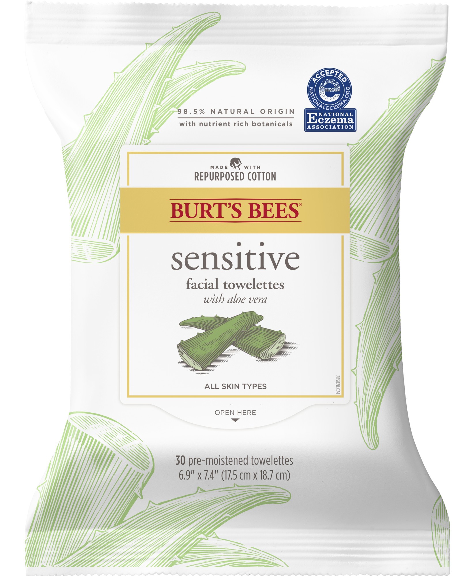 Burt's Bees Sensitive Facial Cleanser Towelettes