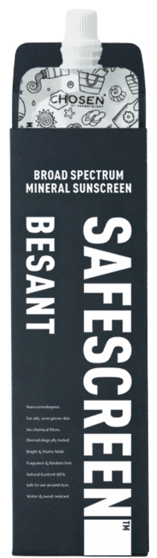 CHOSEN® By Dermatology SAFESCREEN® Besant Sunscreen SPF 30+