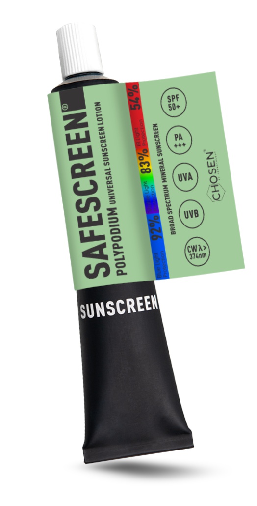 CHOSEN® By Dermatology Safescreen® Polypodium Universal Sunscreen Lotion SPF 50+