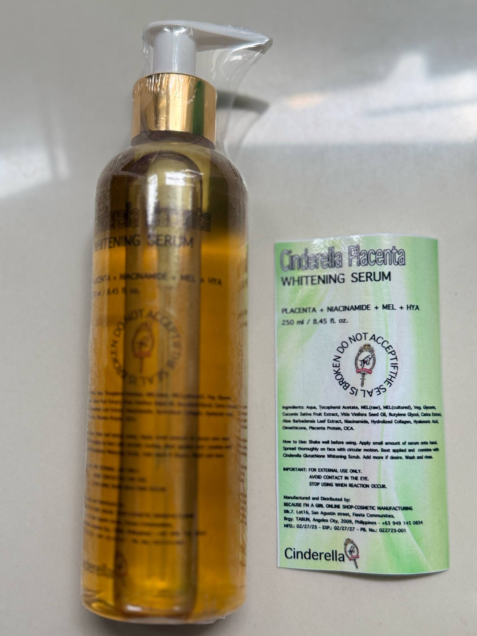 CINDERELLA Placenta Whitening Serum