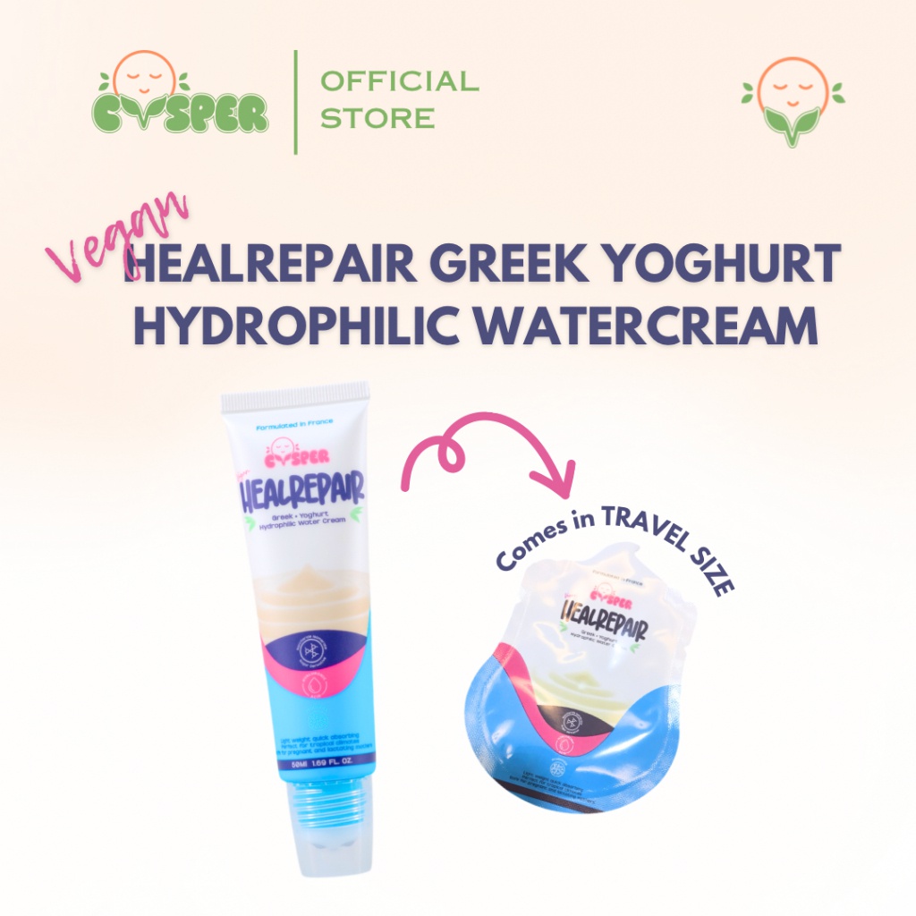 CVSPER Vegan Healrepair Greek Yoghurt Hydrophilic Water Cream - Suitable For All Skin Types