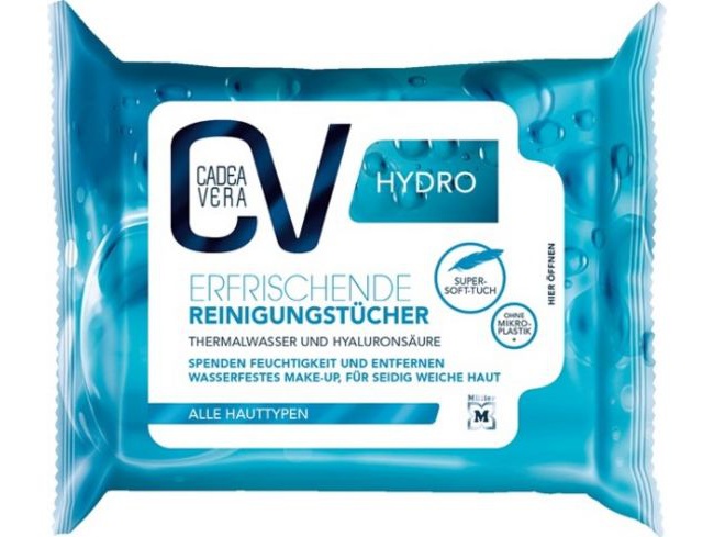 CadeaVera CV Hydro Erfrischende Reinigungstücher