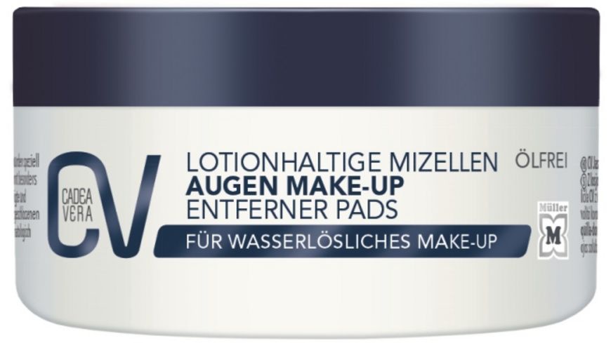CadeaVera CV Lotionhaltige Mizellen Augen Make-Up Entferner Pads