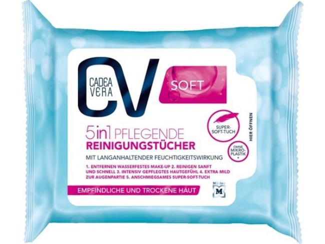 CadeaVera CV Soft 5in1 Pflegende Reinigungstücher