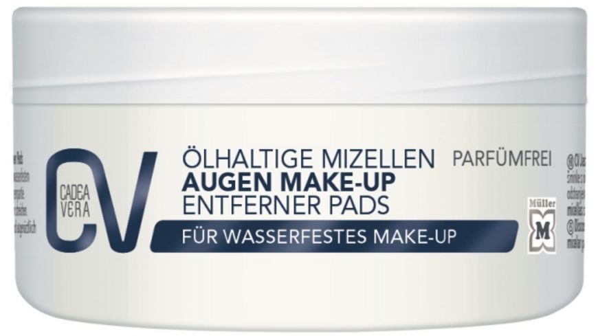 CadeaVera CV Ölhaltige Mizellen Augen Make-Up Entferner Pads