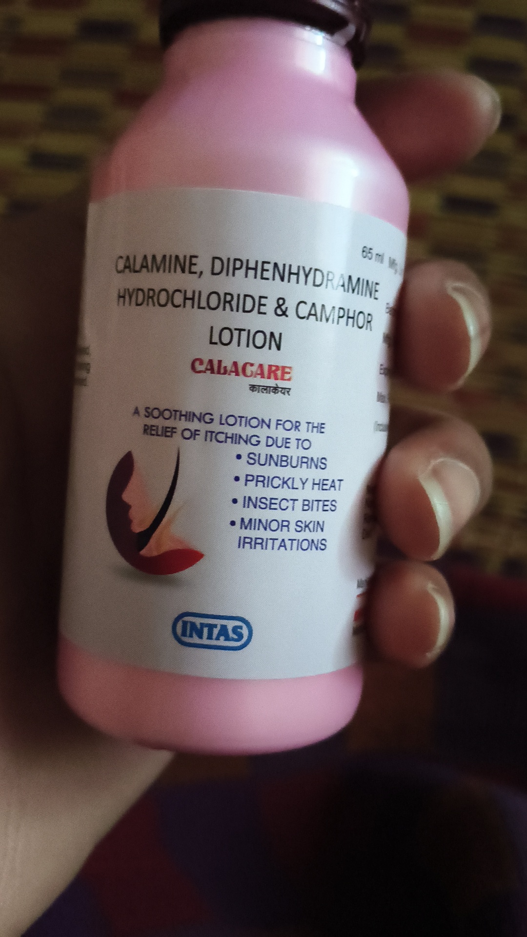 Calacare Calamine Diphenhydramine Hydrochloride And Camphor Lotion