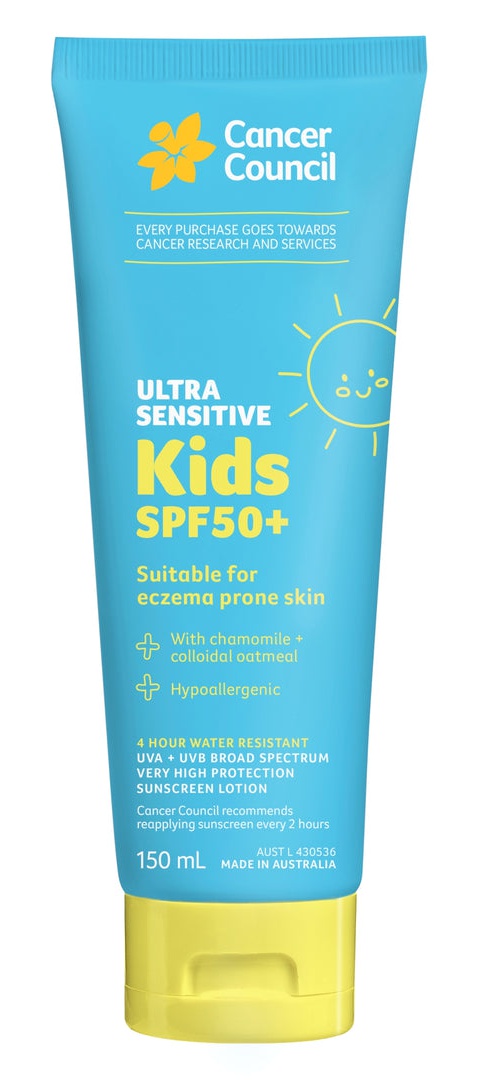 Cancer Council Ultra Sensitive Kids Sunscreen SPF50+