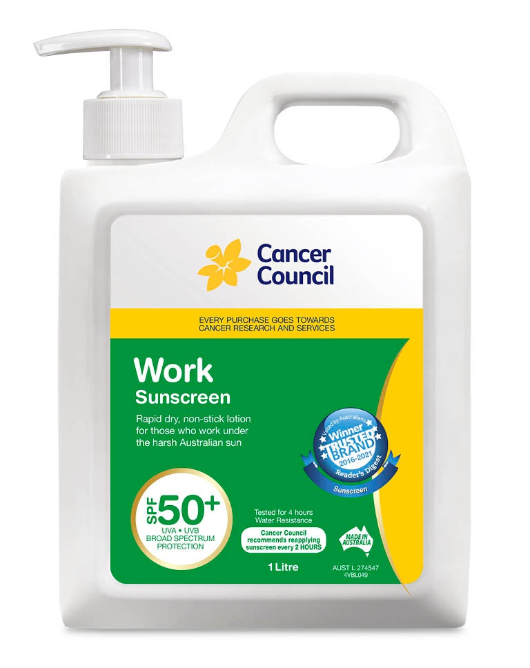 Cancer Council Work Sunscreen SPF50+