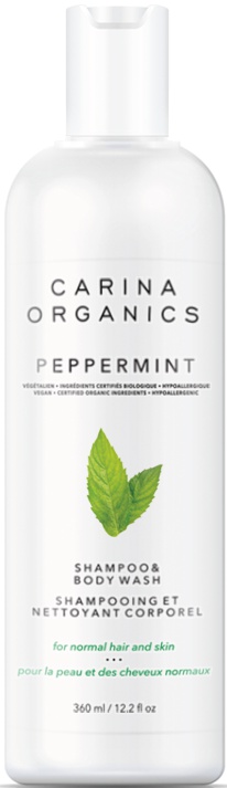 Carina Organics Peppermint Shampoo And Body Wash