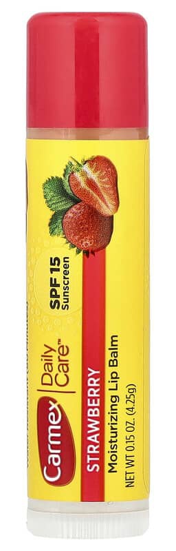 Carmex Daily Care Moisturizing Lip Balm Strawberry SPF 15