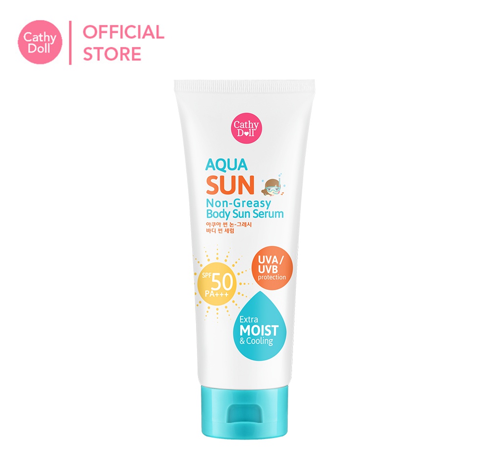 Cathy Doll Aqua Sun Non Greasy Body Sun Serum Spf50 Pa+++