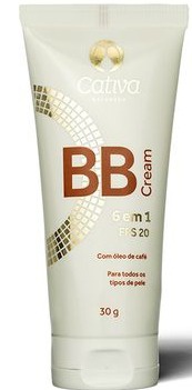 Cativa BB Cream 6 Em 1 FPS 20 Orgânico Cor 1 Natural Cativa
