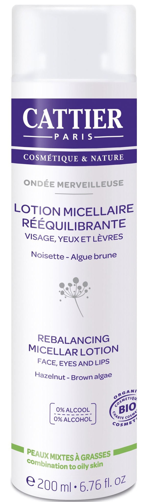 Cattier Paris Lotion Micellaire Reequilibrante Ondee Merveilleuse