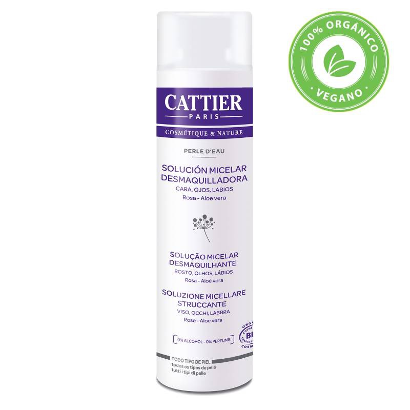 Cattier Paris Solución Micelar "Perla de Agua" Rosa-Aloe Vera