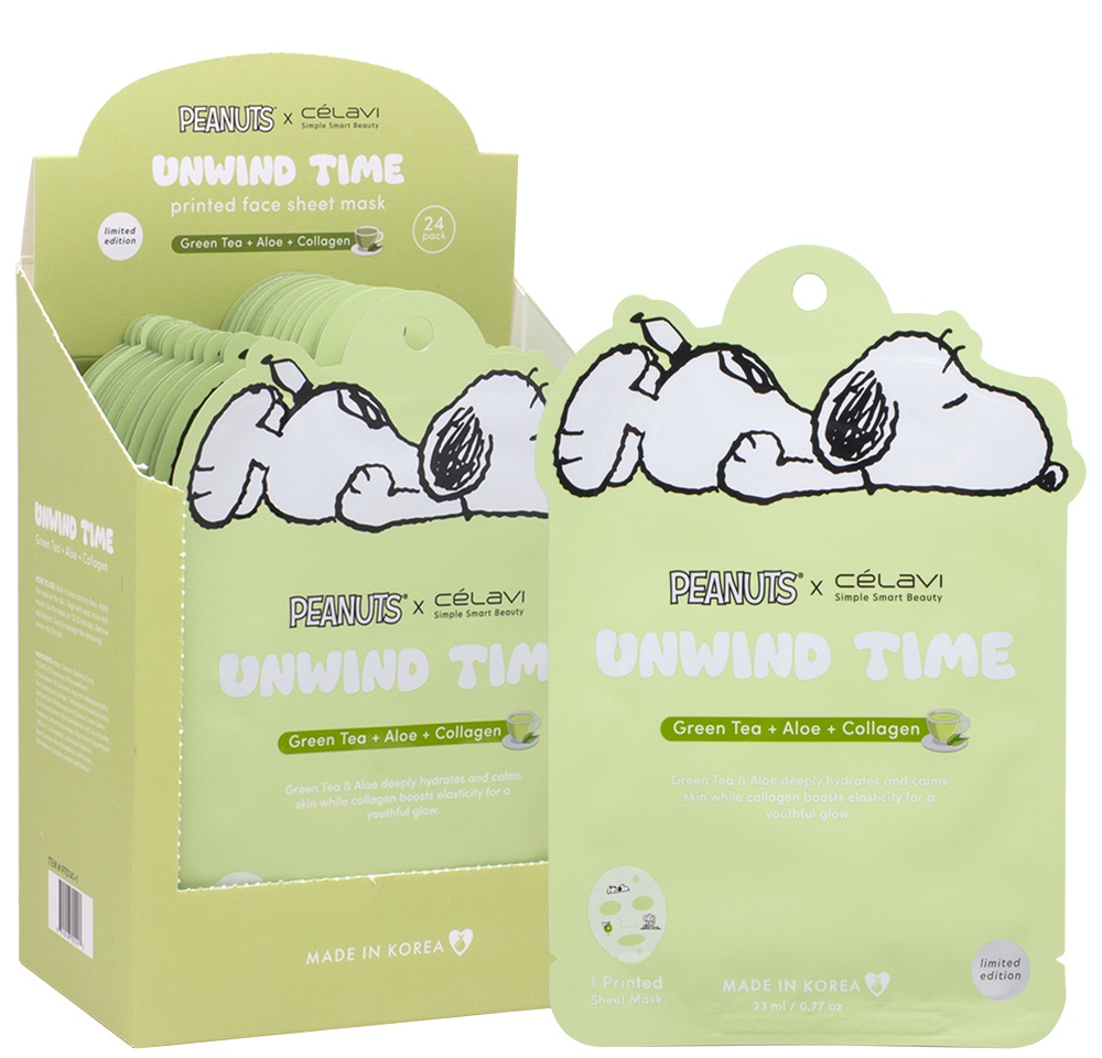 Celavi Peanuts X Celavi Unwind Time Sheet Mask