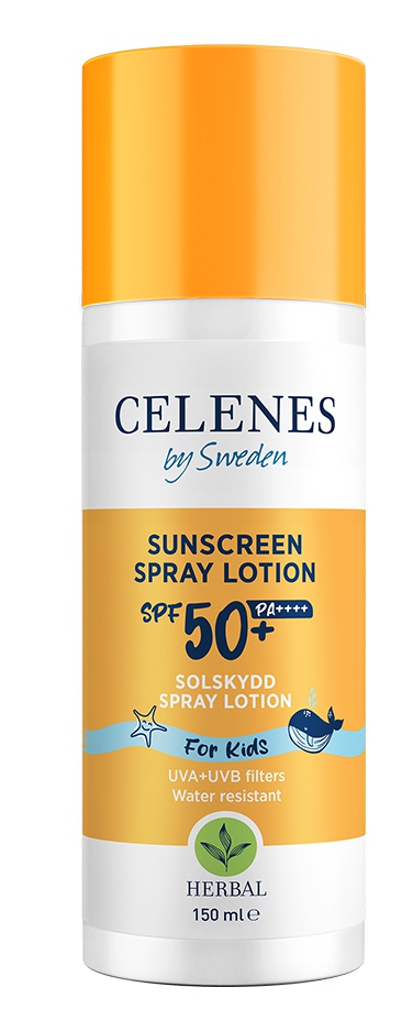 Celenes by Sweden Sunscreen Lotion Spray SPF 50 For Kids