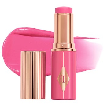 Charlotte Tilbury Unreal Lip + Cheek Glow Blush Stick With Hyaluronic Acid