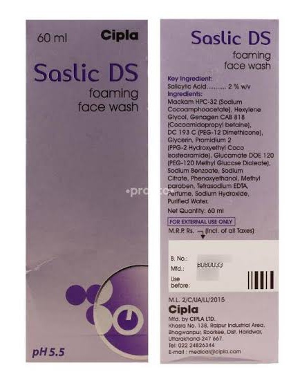 Cipla Saslic Ds Foaming Facewash