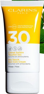 Clarins Sun Cream Touch Dry Face UVA / UVB 30 Enriched With Antioxidants