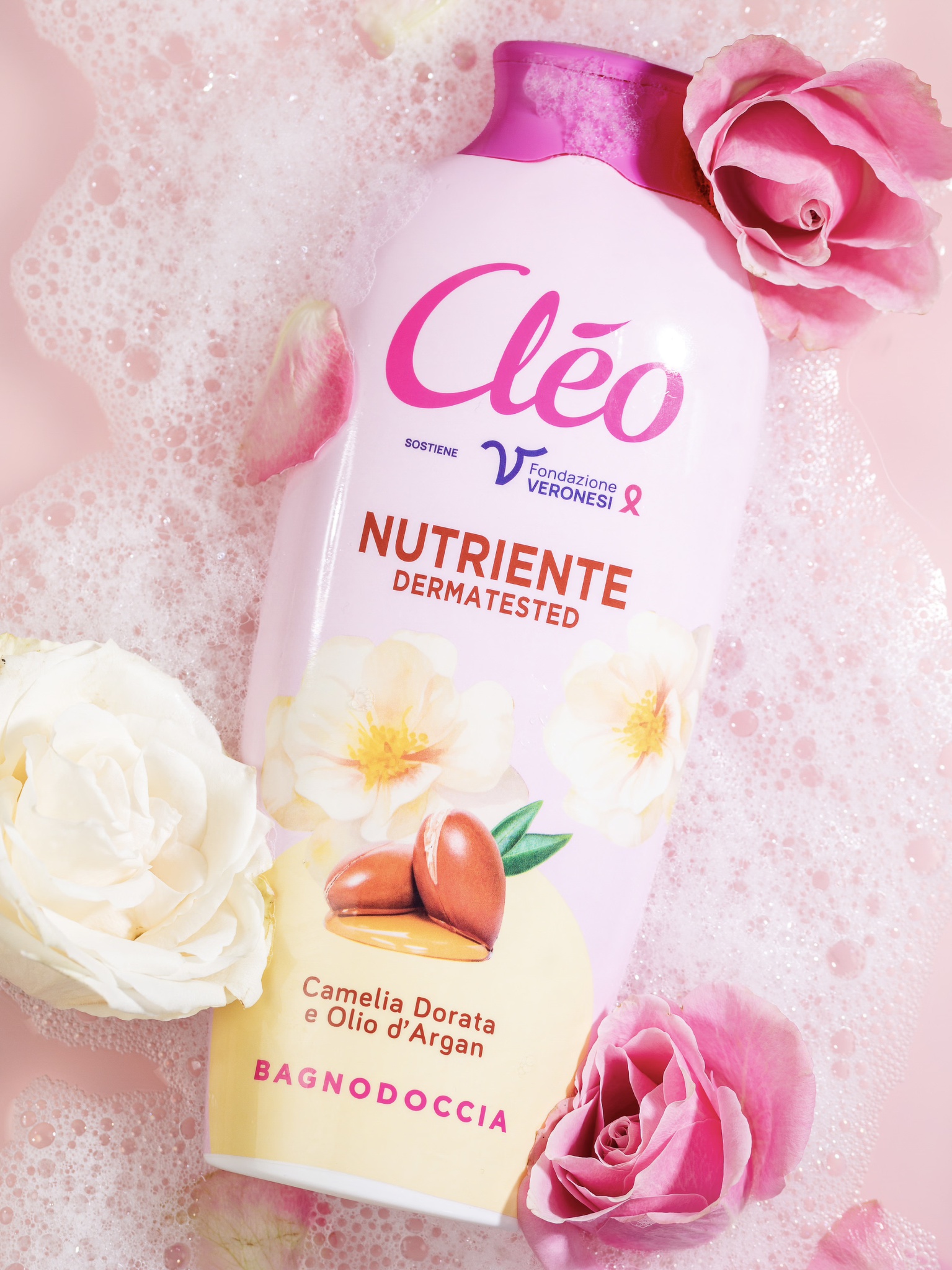 Cleo Nutriente Camelia Dorata E Olio D'argan Bagnodoccia