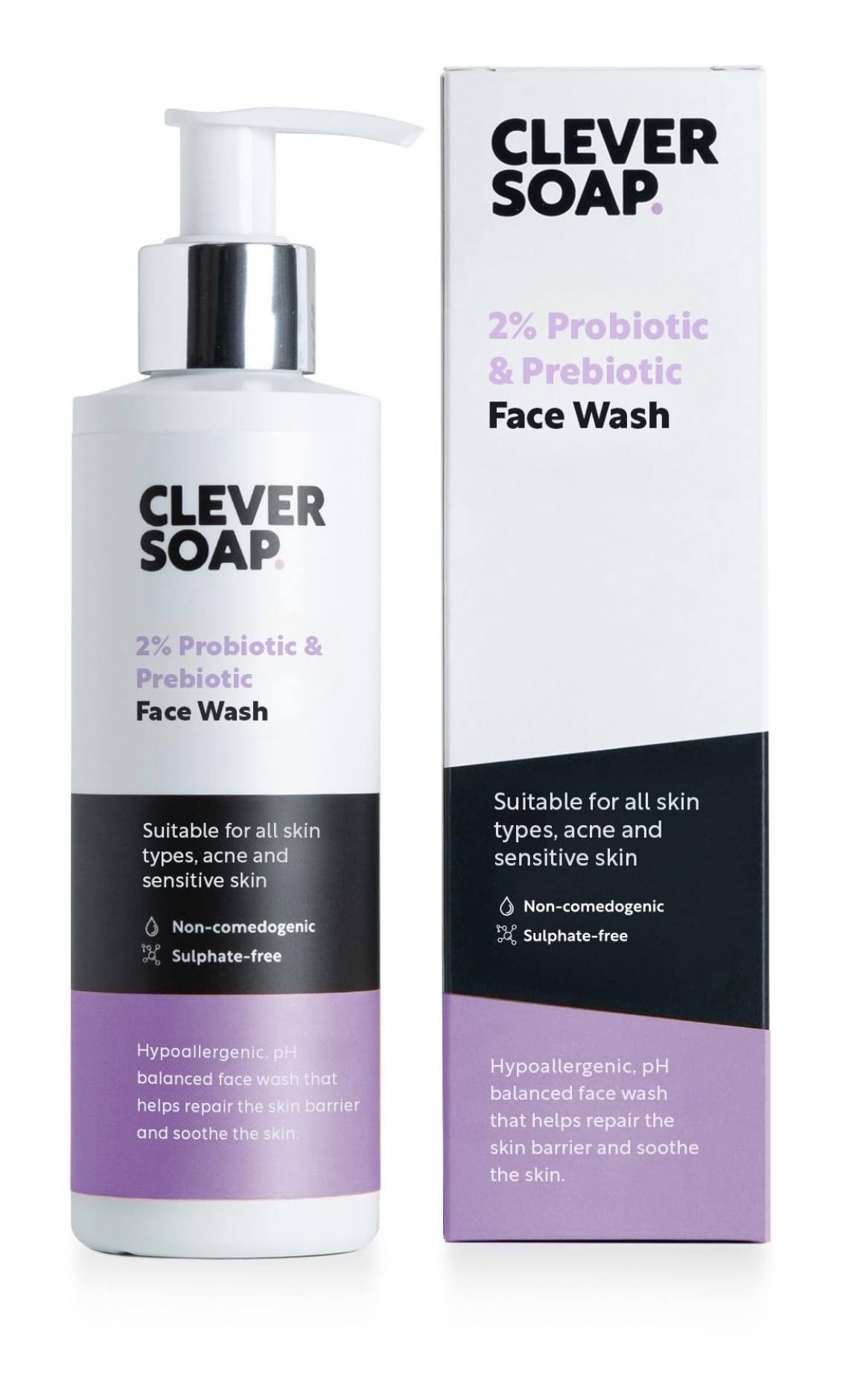 Clever Soap 2% Probiotic & Prebiotic Face Wash