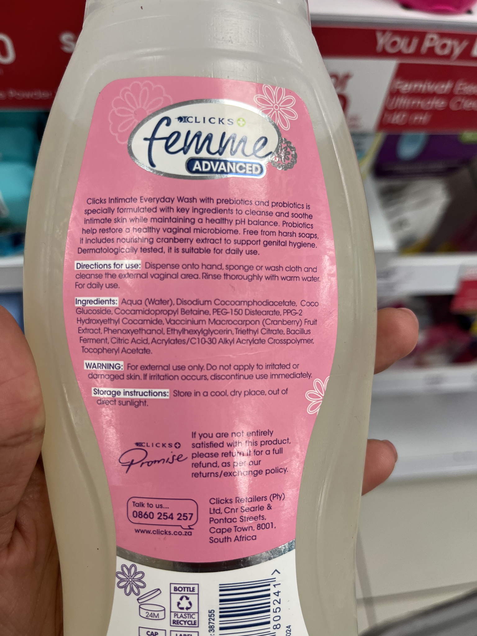 Clicks Femme Advanced Wash