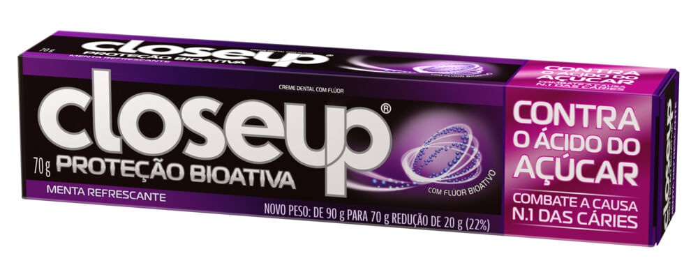 Close-Up Creme Dental Proteção Bioativa Contra O Ácido Do Açúcar