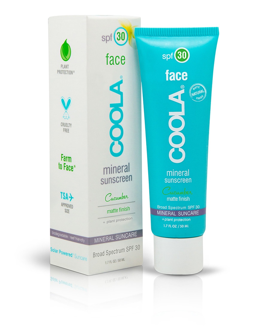 Coola Face Spf 30 Mineral Sunscreen Cucumber Matte Finish