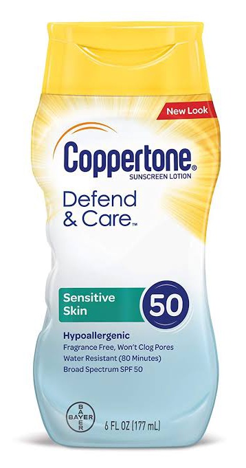 Coppertone Defend & Care Face Sensitive Skin Lotion Spf 50