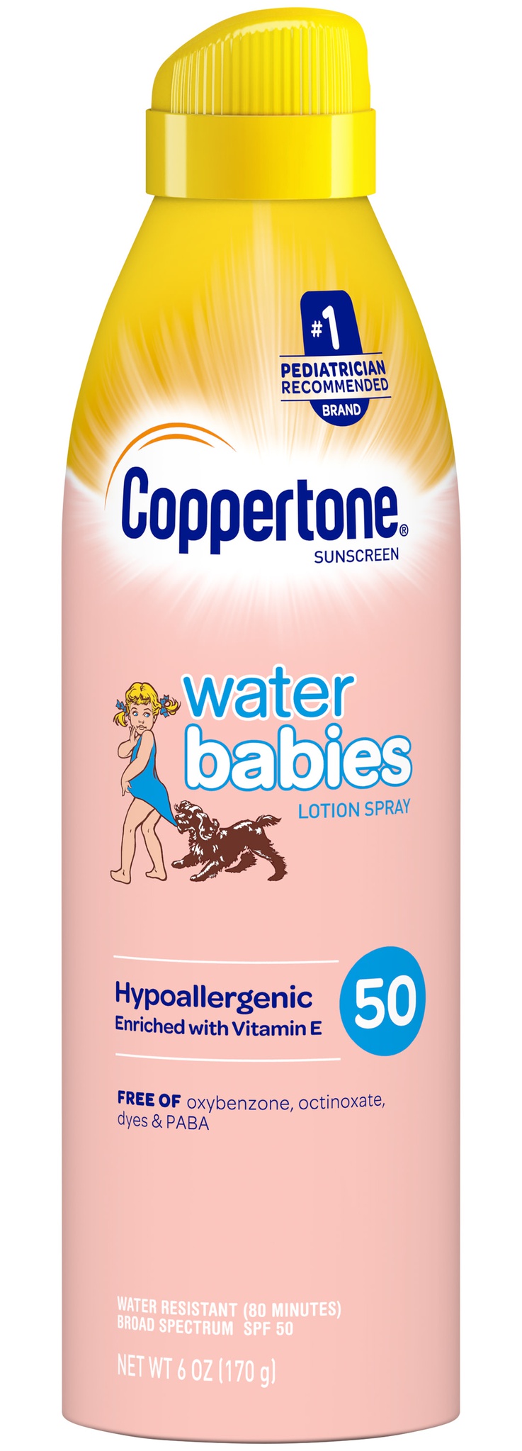 Coppertone Water Babies Lotion Spray SPF 50