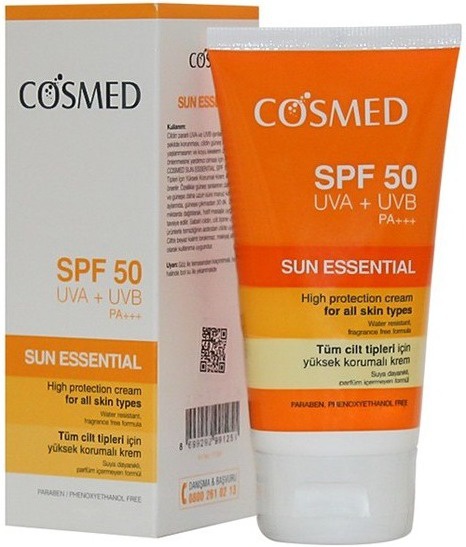 Cosmed Tüm Cilt Tipleri Için Yüksek Korumalı Krem SPF 50