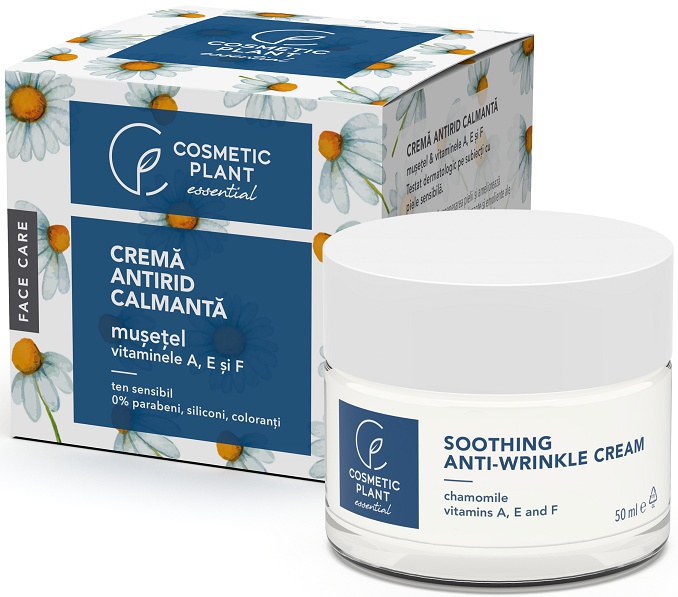 Cosmetic Plant Crema Antirid Calmanta Cu Musetel Si Vitaminele A, E Si F