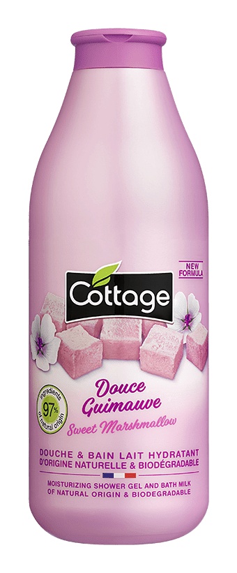 Cottage Douce Guimauve [Sweet Marshmallow] Moisturizing Shower Gel & Bath Milk