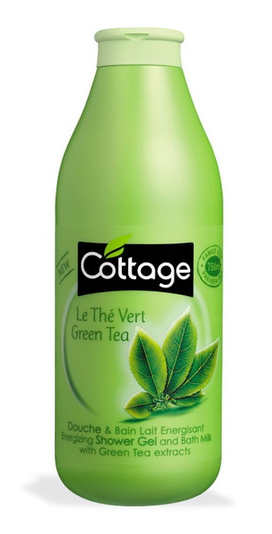 Cottage Shower Gel And Bath Milk Green Tea