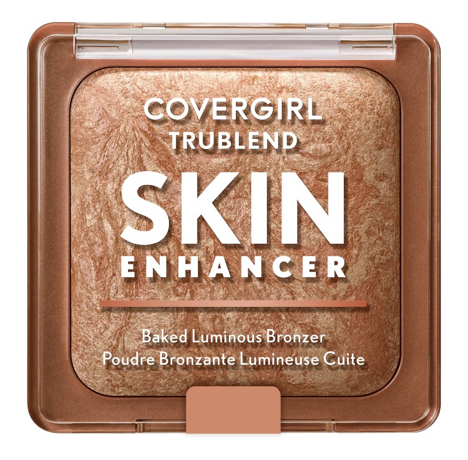 CoverGirl Trublend Skin Enhancer Baked Luminous Bronzer, With Hyaluronic Acid & White Rose Extract