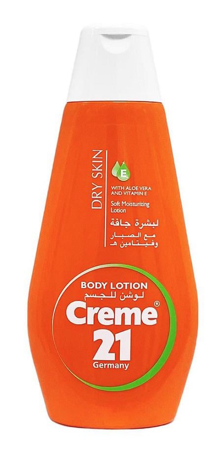 Creme 21 Body Lotion For Dry Skin With Aloe Vera And Vitamin E