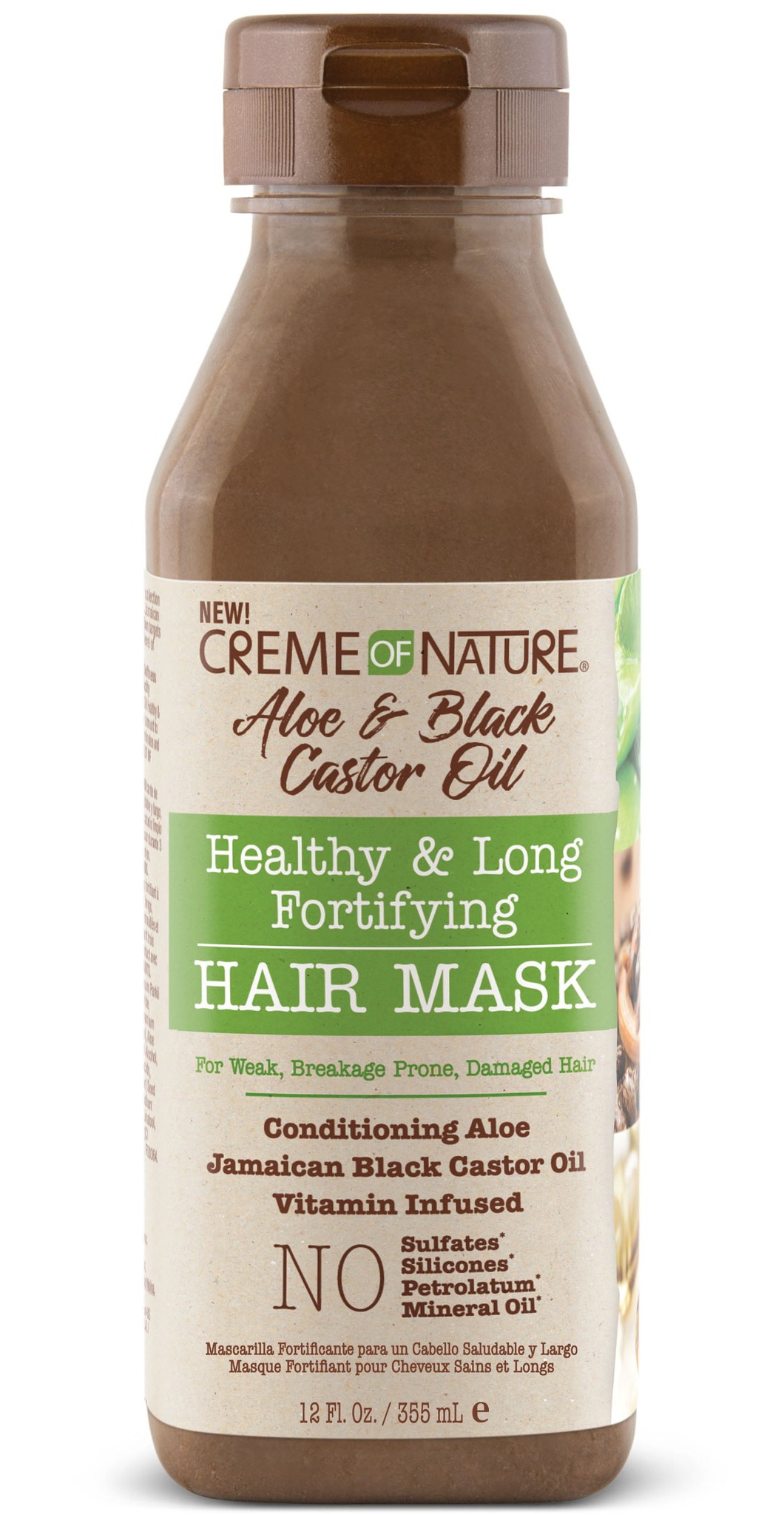 Creme of Nature Aloe & Black Castor Oil Healthy & Long Fortifying Hair Mask