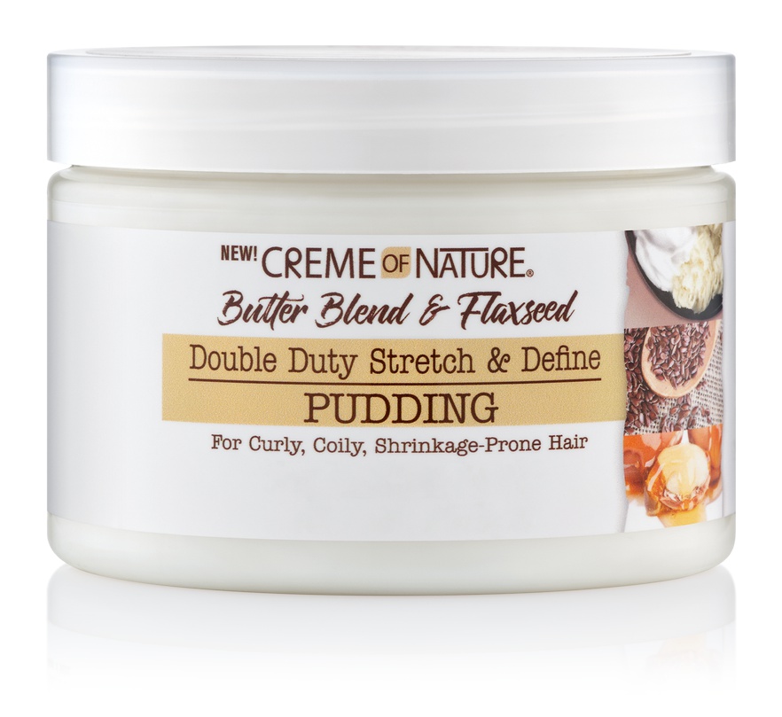 Creme of Nature Butter Blend & Flaxseed Double Duty Stretch & Define Pudding