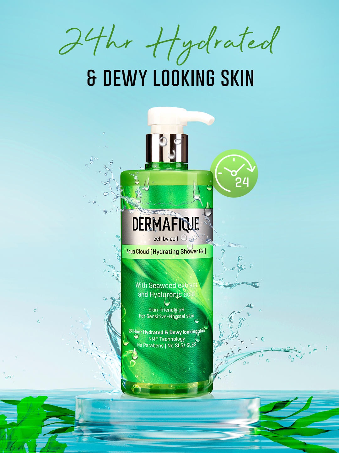 DERMAFIQUE Aqua Cloud Hydrating Shower Gel