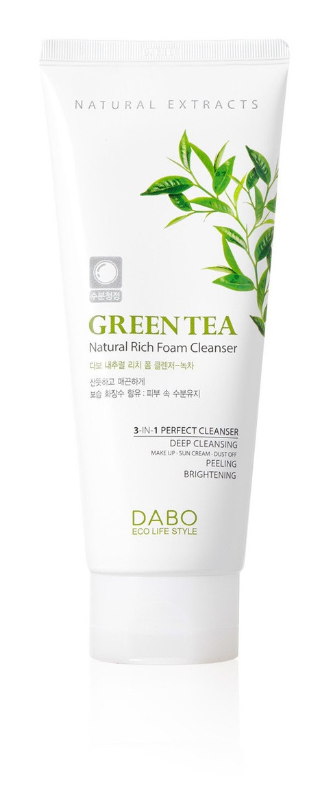 Dabo Natural Rich Foam Cleanser Green Tea